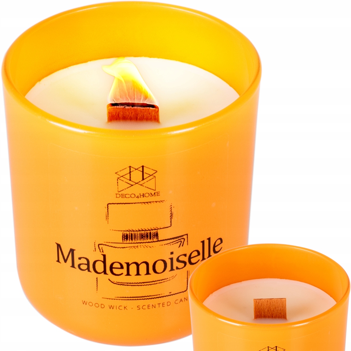 Świeca w szkle Mademoiselle SW011 DECO4HOME – Elegancja i aromat w Twoim wnętrzu