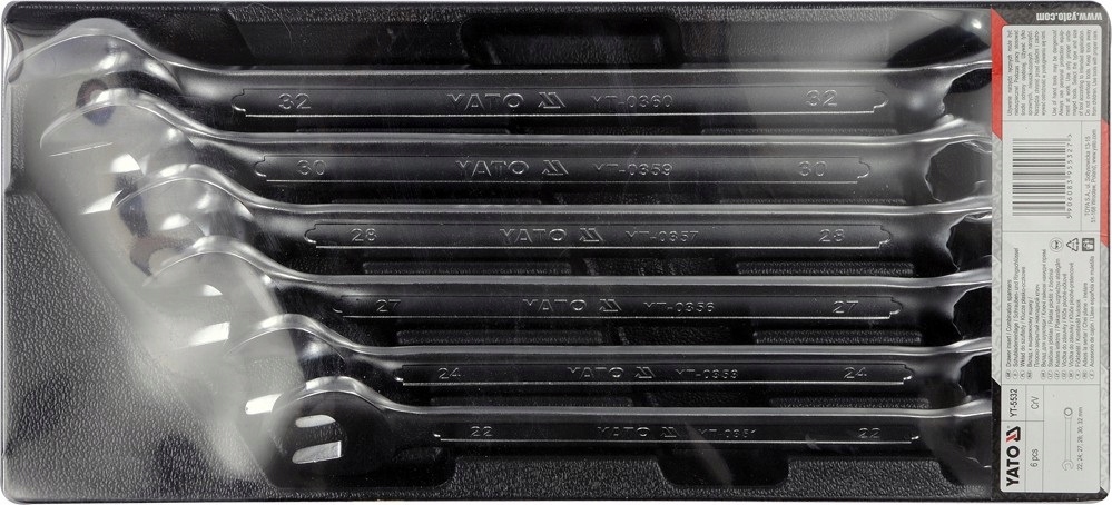 Wymiary i materiał – Klucze ze stali chromo-wanadowej