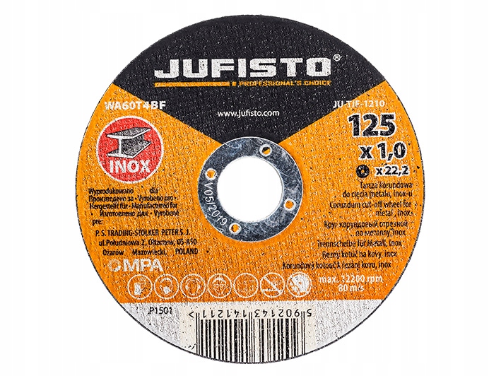 Piła tarczowa JUFISTO 125 x 22,23 mm – Idealne narzędzie do cięcia metalu