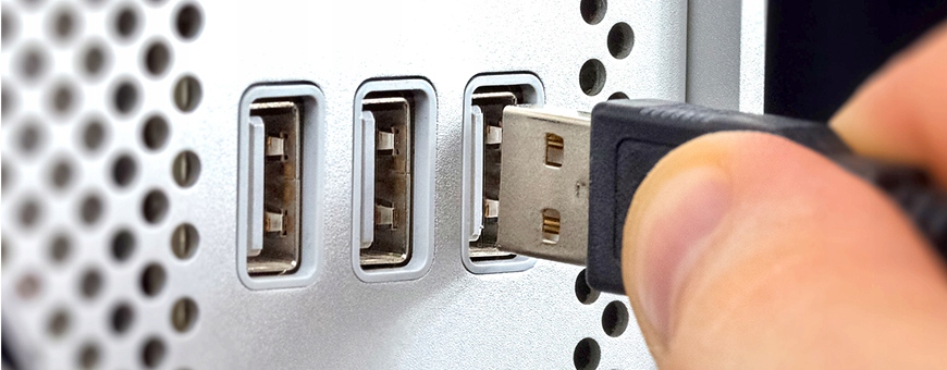 Przewodowe połączenie USB – Plug & Play