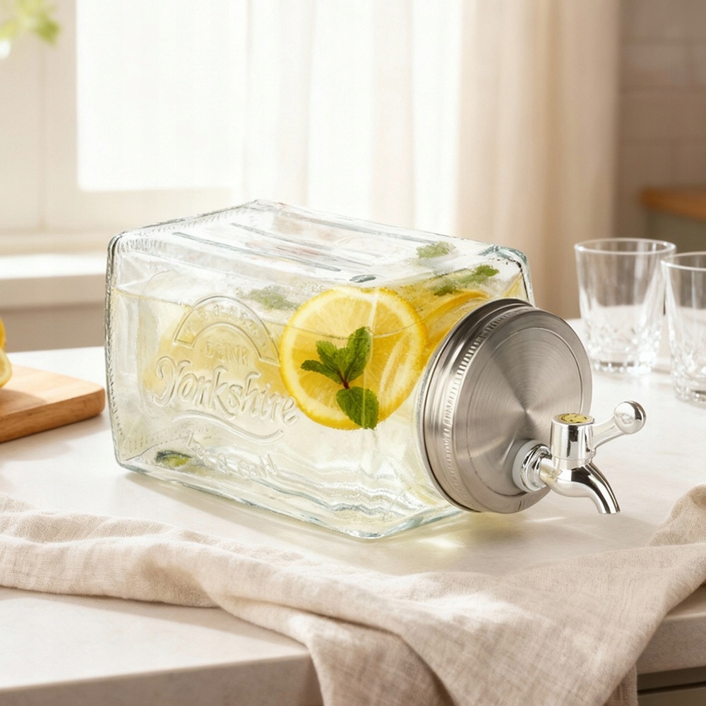 Praktyczny dystrybutor napojów z kranikiem