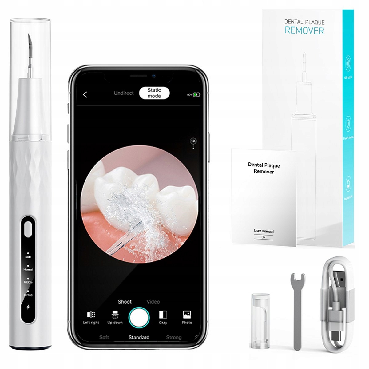 ULTRADŹWIĘKOWY SKALER DENTYSTYCZNY DO CZYSZCZENIA ZĘBÓW WiFi KAMERA LED 5MP – Innowacyjne narzędzie do pielęgnacji jamy ustnej