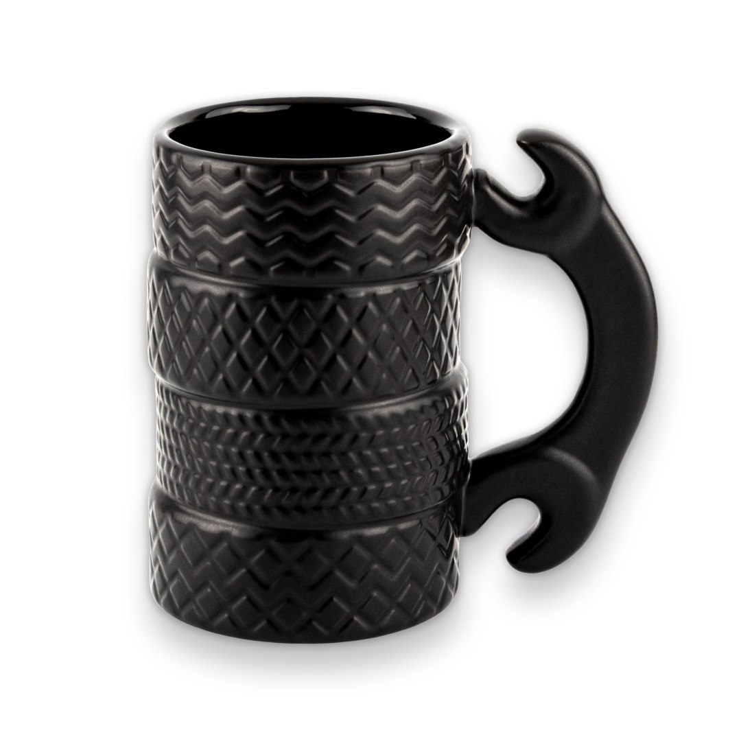 Stylowy kubek z motywem opony