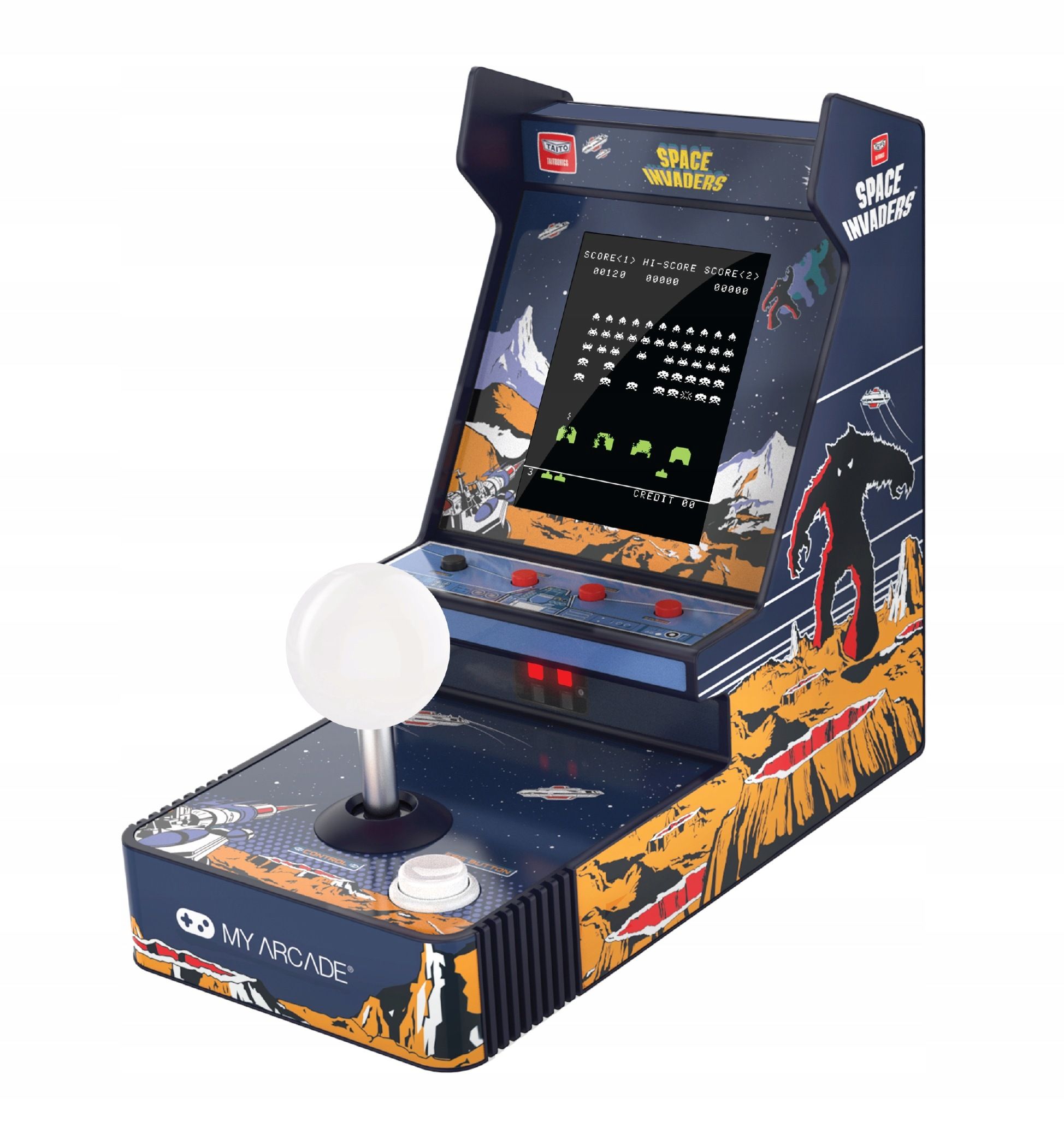 Mini Automat Retro Konsola My Arcade Space Invaders – Klasyka gier w Twoim domu