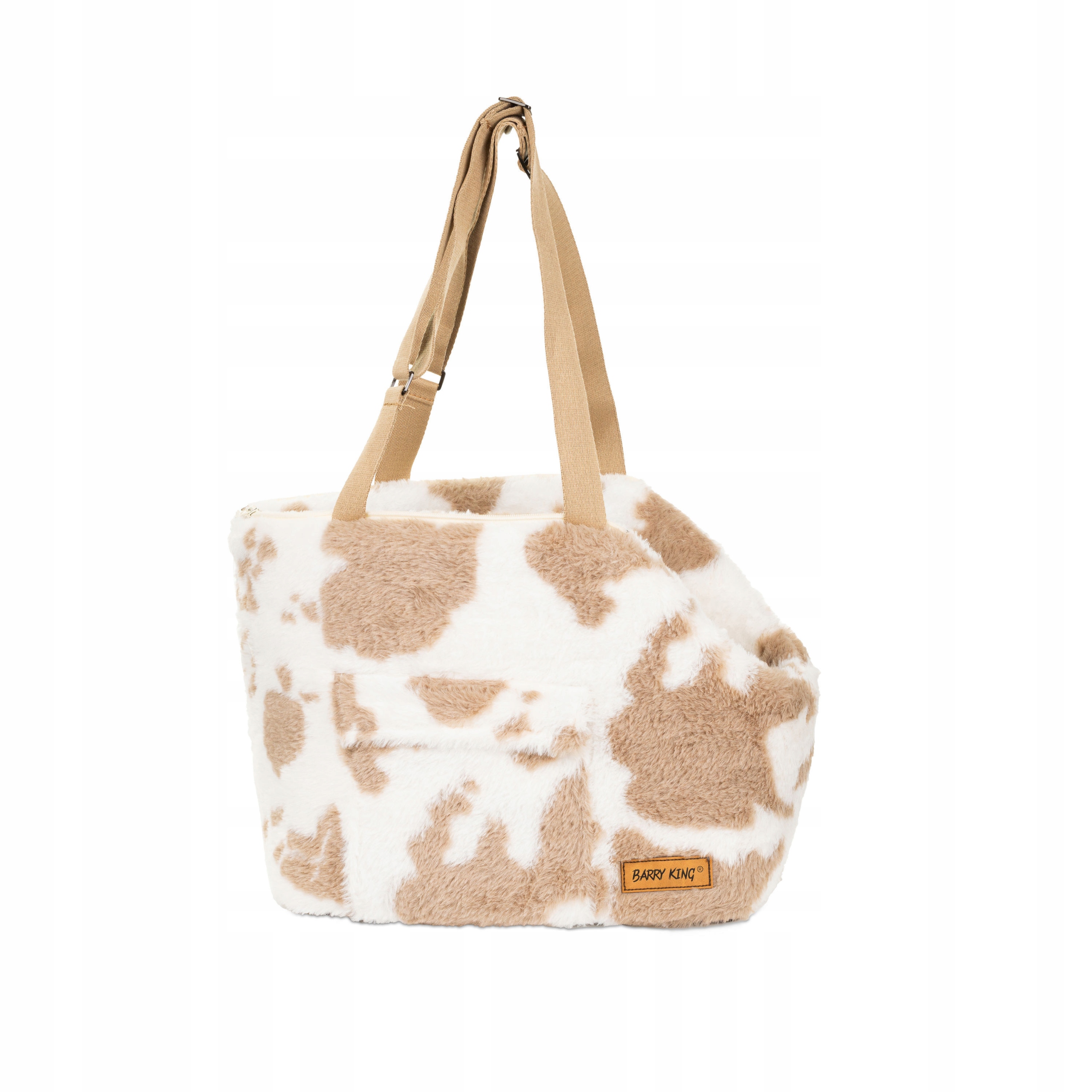 Stylowy wzór jasnobrązowe łatki krowie