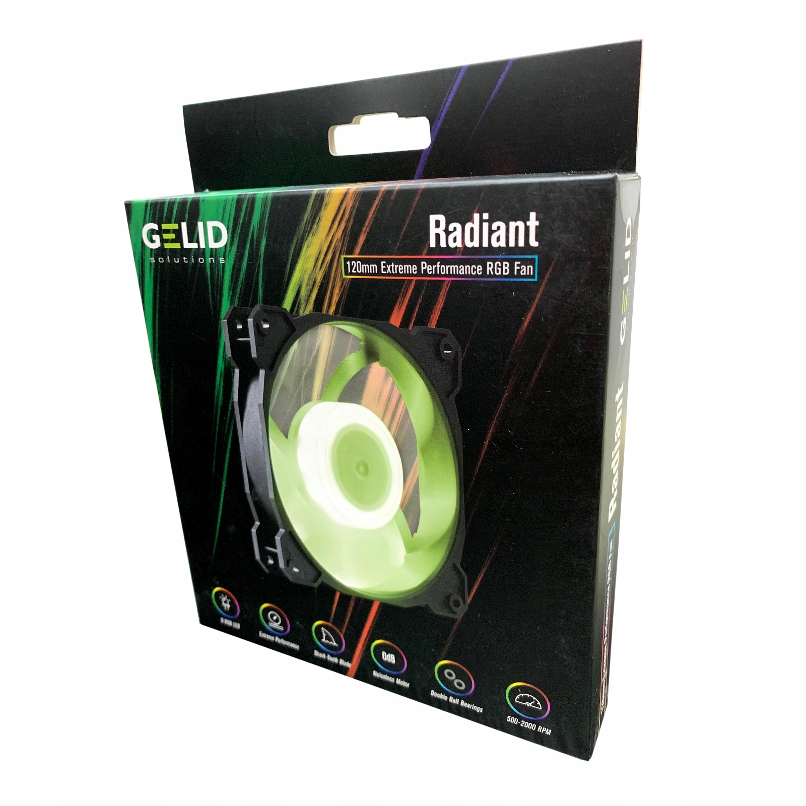 Wentylator Gelid 120mm RGB Radiant (FN-RADIANT-20) – Wydajność i estetyka w jednym