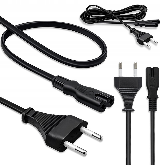 Kabel zasilający Qoltec IEC C7 | CEE 7/16 | 2*0.75mm² | 3m – Niezawodne zasilanie dla Twojego sprzętu