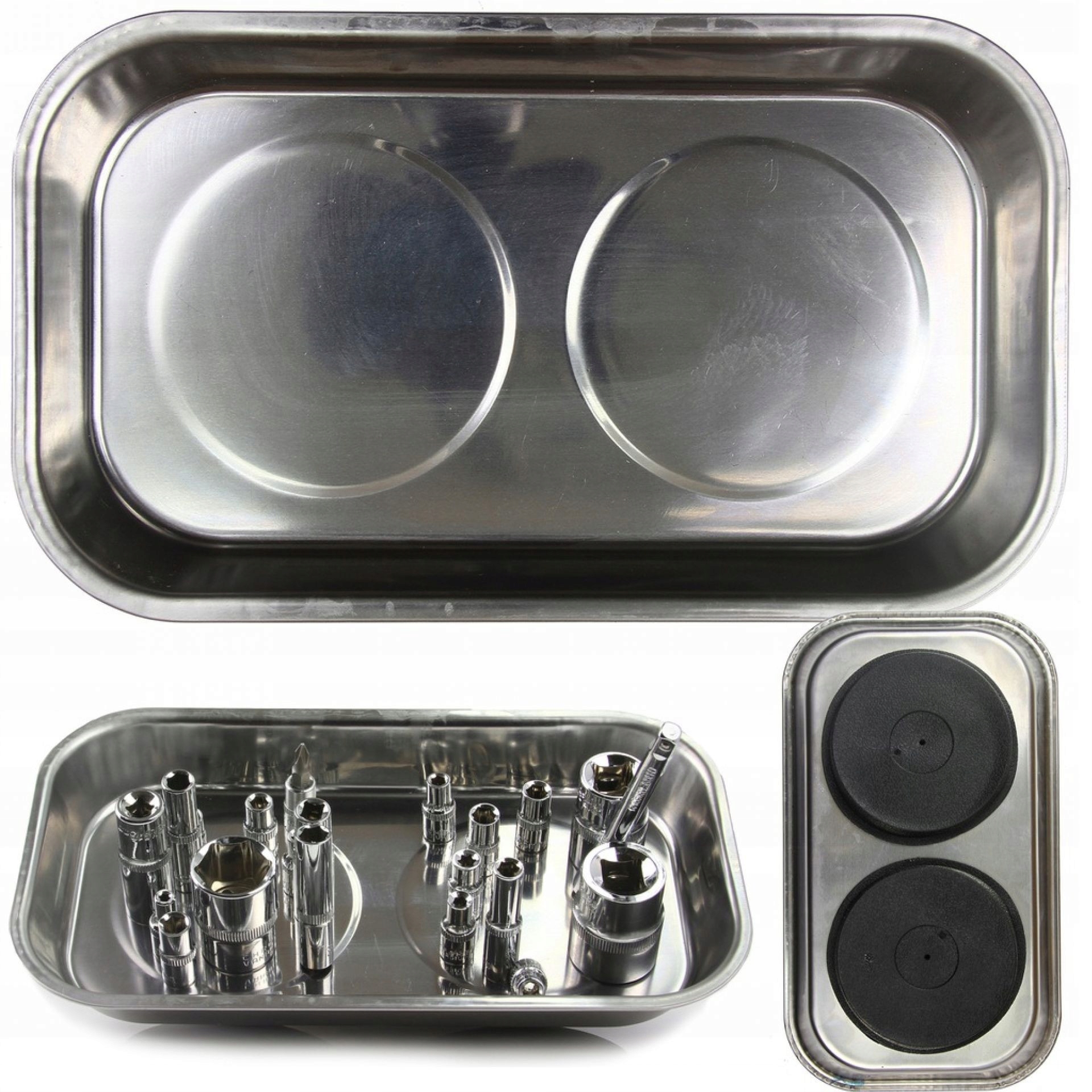 Miska magnetyczna prostokątna SilverTools – Niezbędne narzędzie w każdym warsztacie