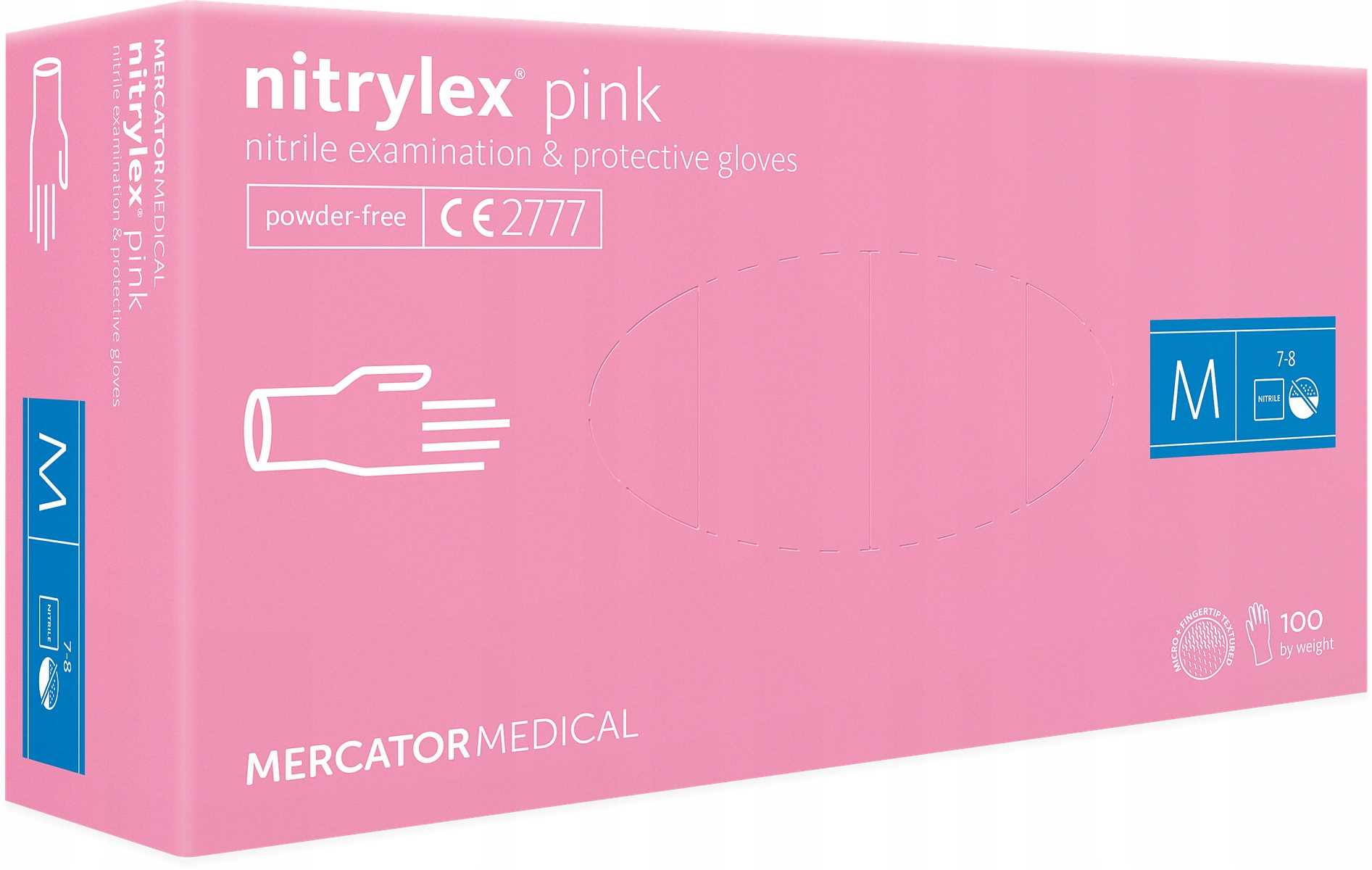 Rękawice Nitrylowe 100 szt. 8-M Nitrylex Pink – Komfort i bezpieczeństwo w każdej sytuacji