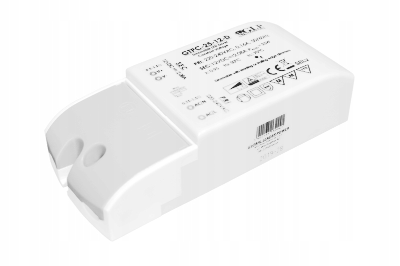Parametry Techniczne GLP PSU Triac Dimmable LED Driver 12V/1-2.08A