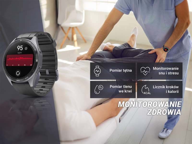 Smartwatch Hama z funkcjami zdrowotnymi i przypomnieniem o nawodnieniu