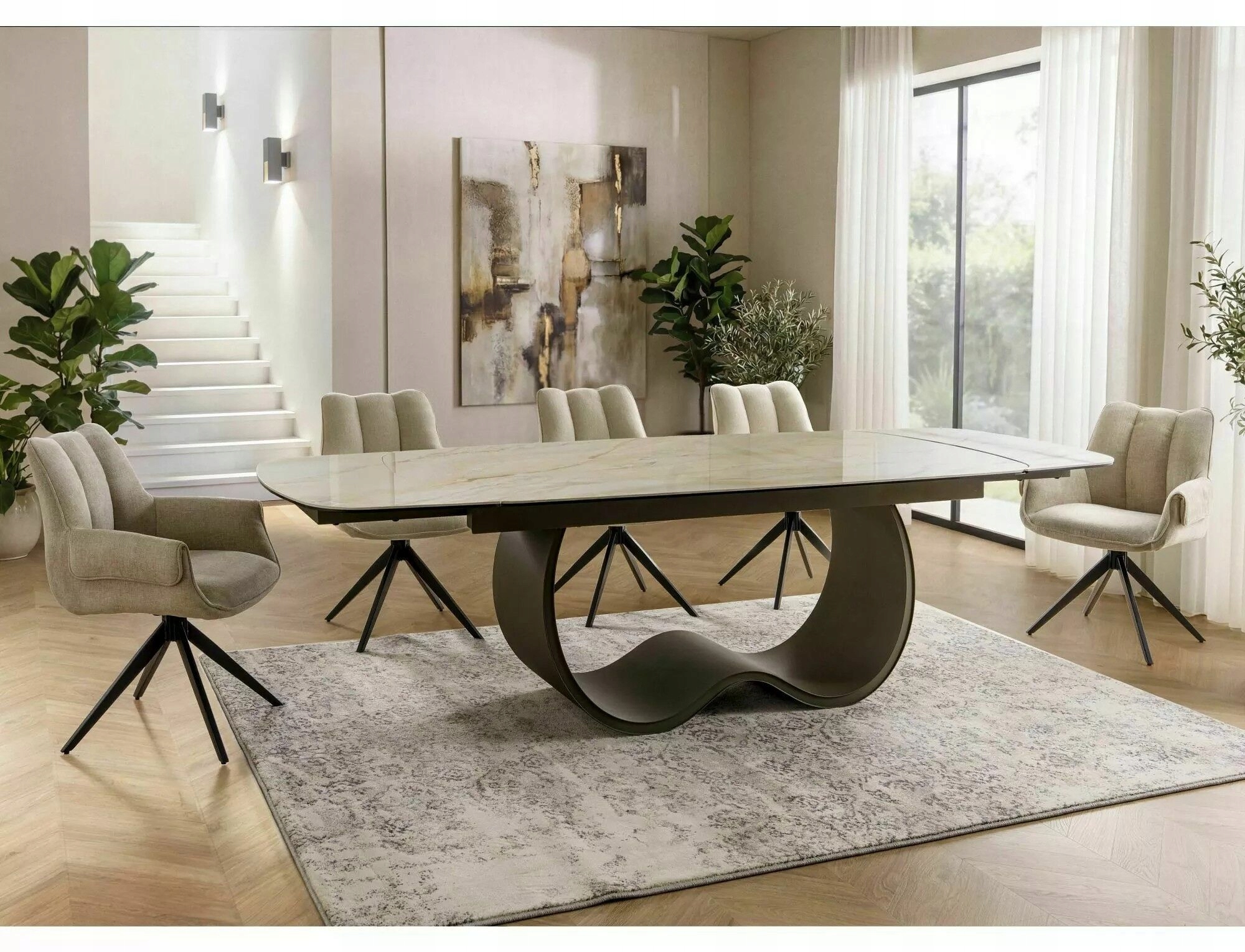 Stół rozkładany Casablanca 198 (274)x98 – Elegancja i funkcjonalność w Twoim domu