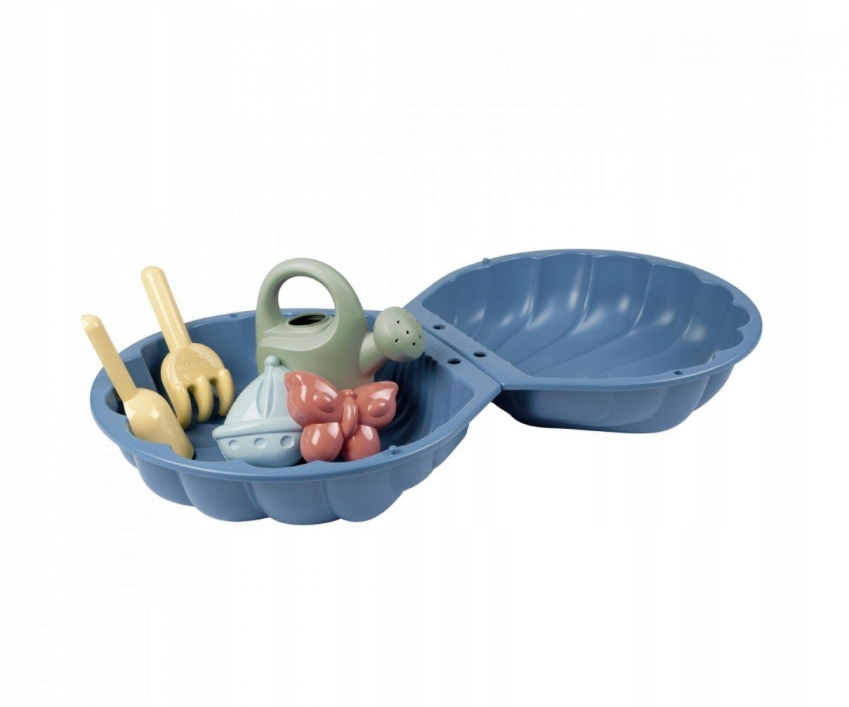 SMOBY Life piaskownica 2-częściowa z akcesoriami 868001 – Radość zabawy na świeżym powietrzu