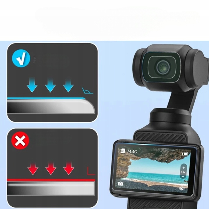 Najwyższej jakości szkło hartowane do DJI OSMO POCKET 3