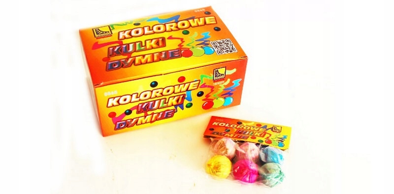 Strzelające kulki dymne 12szt/opak 0860 00223 – Kolorowa zabawa na każdą okazję