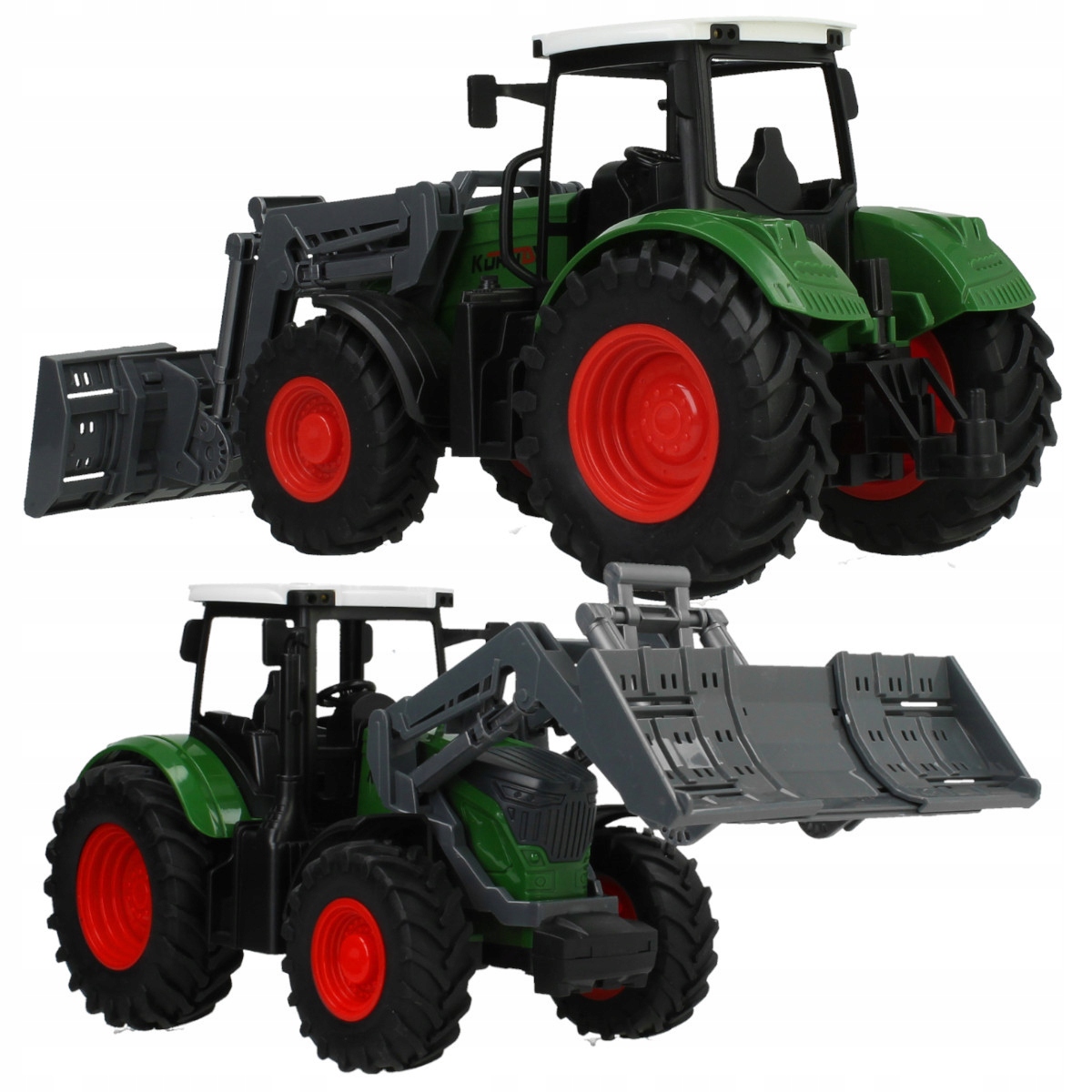 Duży zestaw farmy z traktorem i figurkami zwierząt