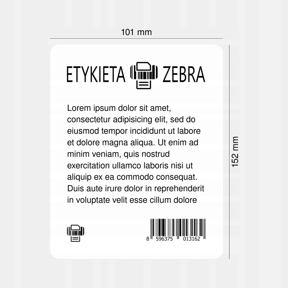Wymiary etykiet: 101x152 mm – Idealne do różnych zastosowań