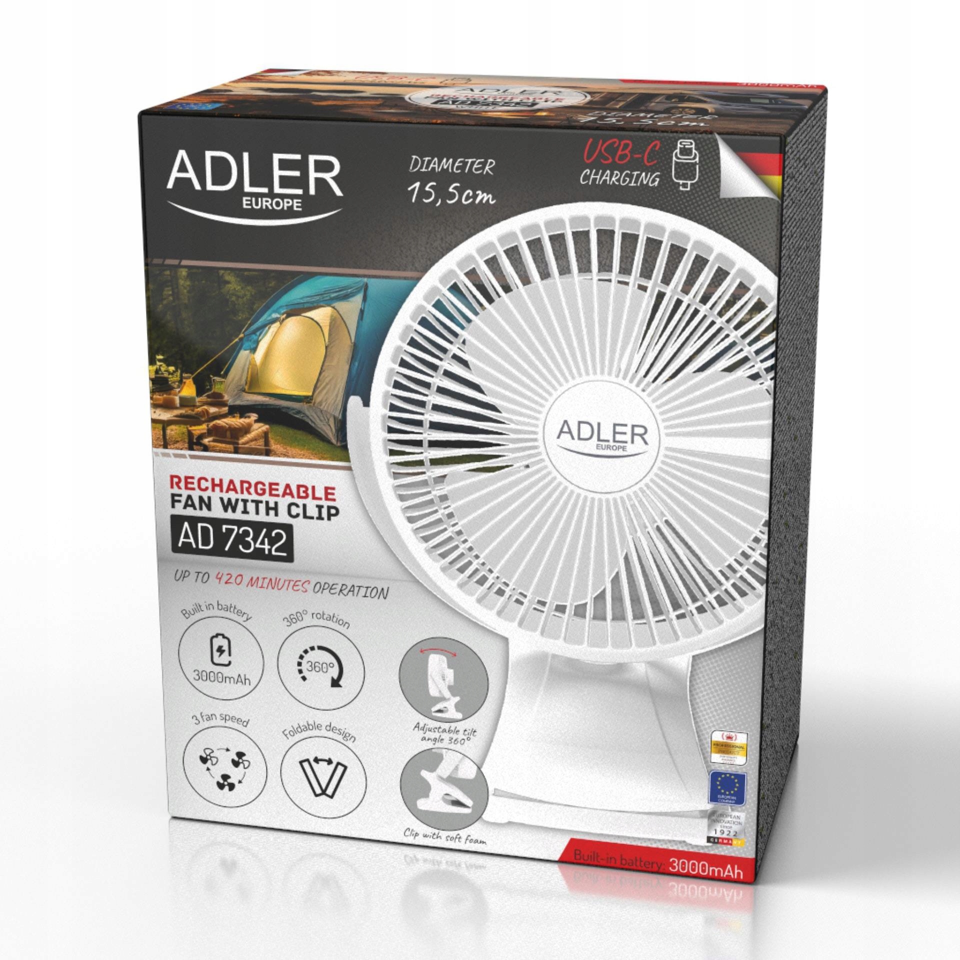 Kluczowe cechy wentylatora Adler AD 7342