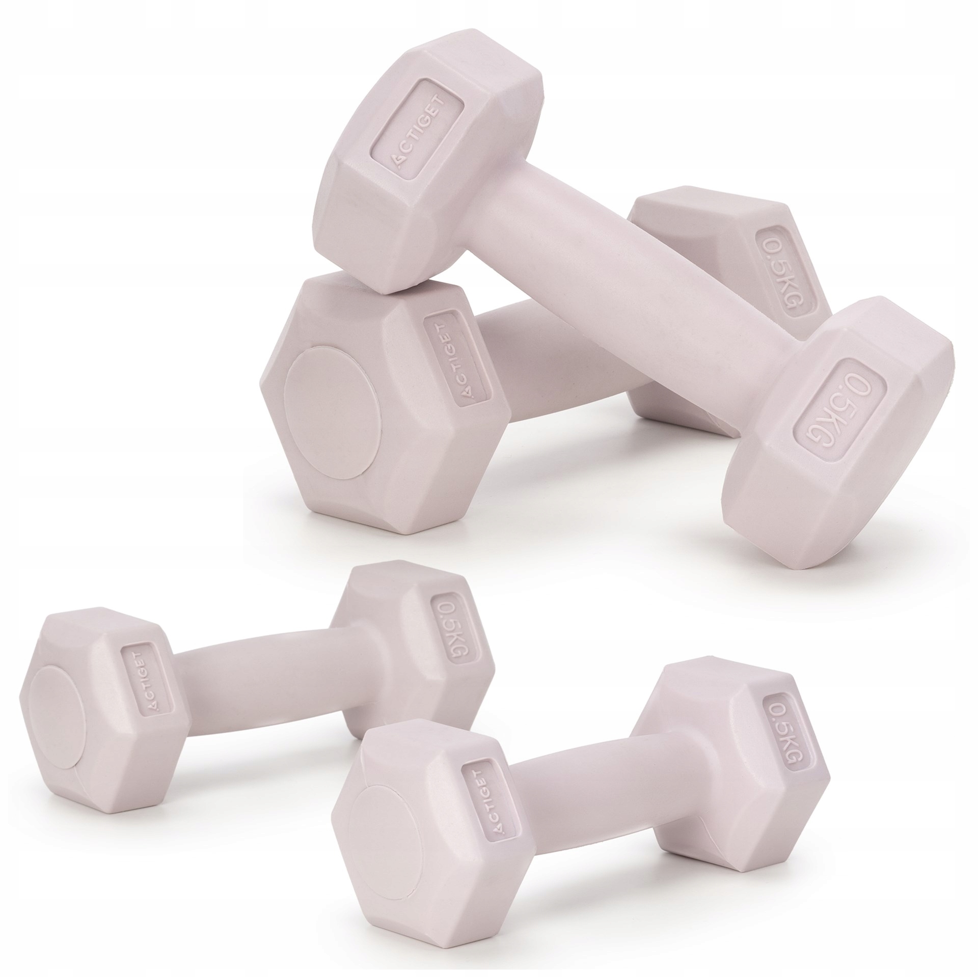 Ciężarki 2x0,5kg hexagonalne do ćwiczeń fitness – Idealne dla każdego
