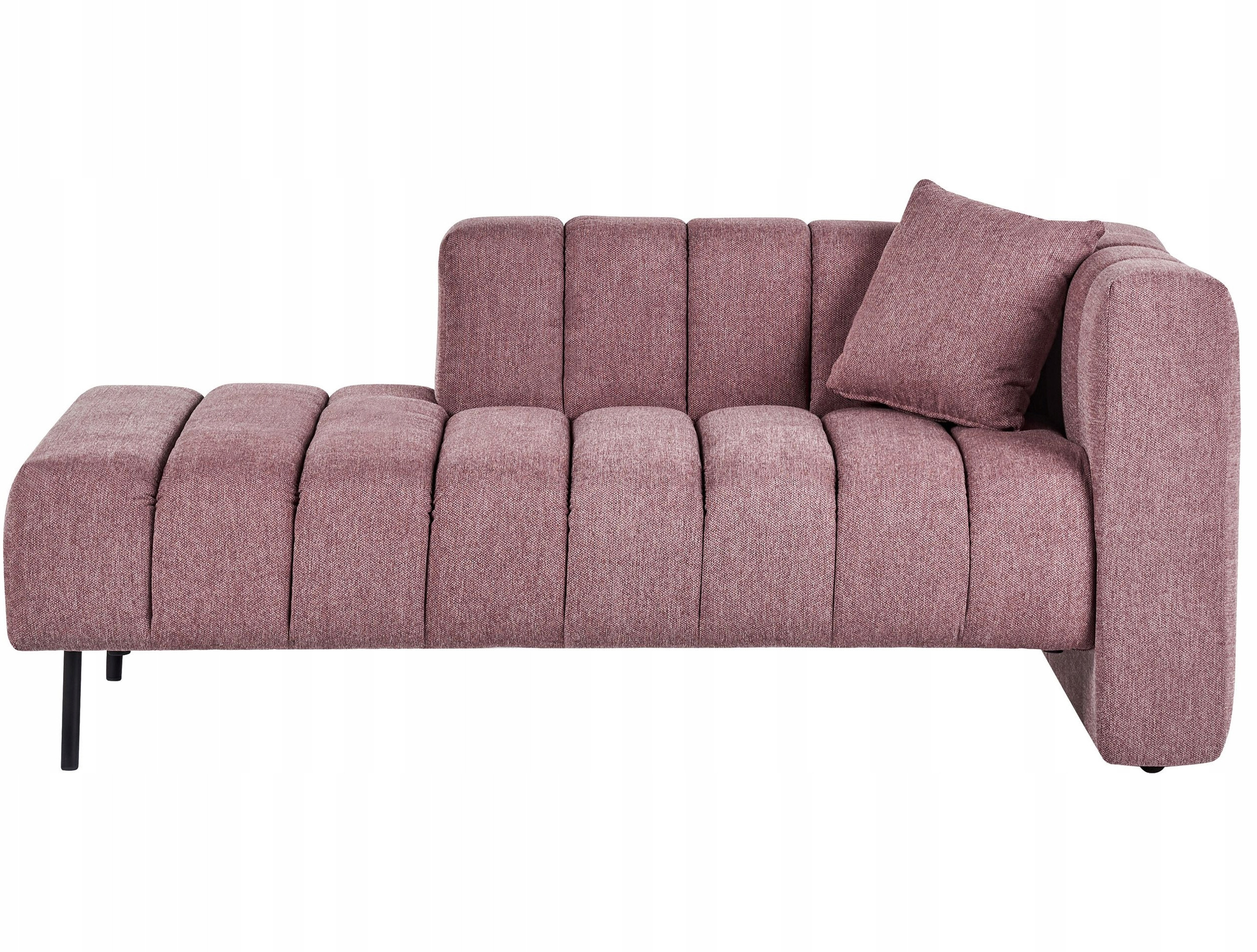 Szezlong prawostronny różowy LANNILS Lumarko – Elegancja i komfort w Twoim wnętrzu