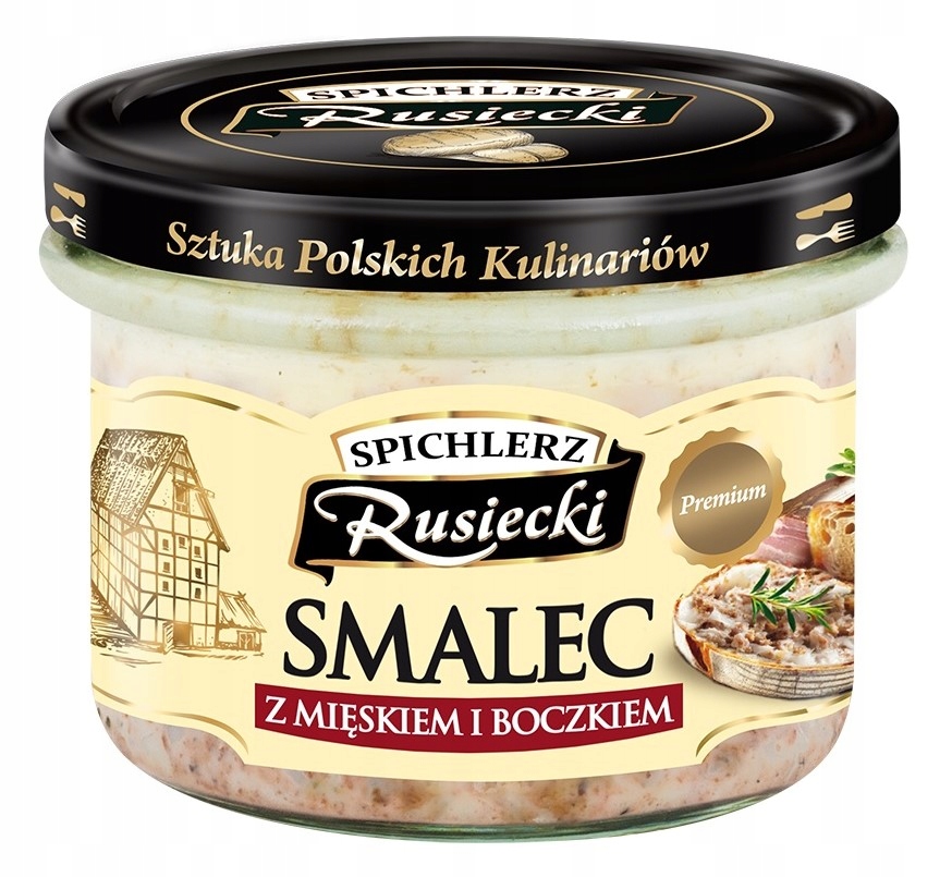 Spiechlerz Rusiecki Smalec z mięskiem i boczkiem 160 g – Tradycyjny smak w każdej łyżce