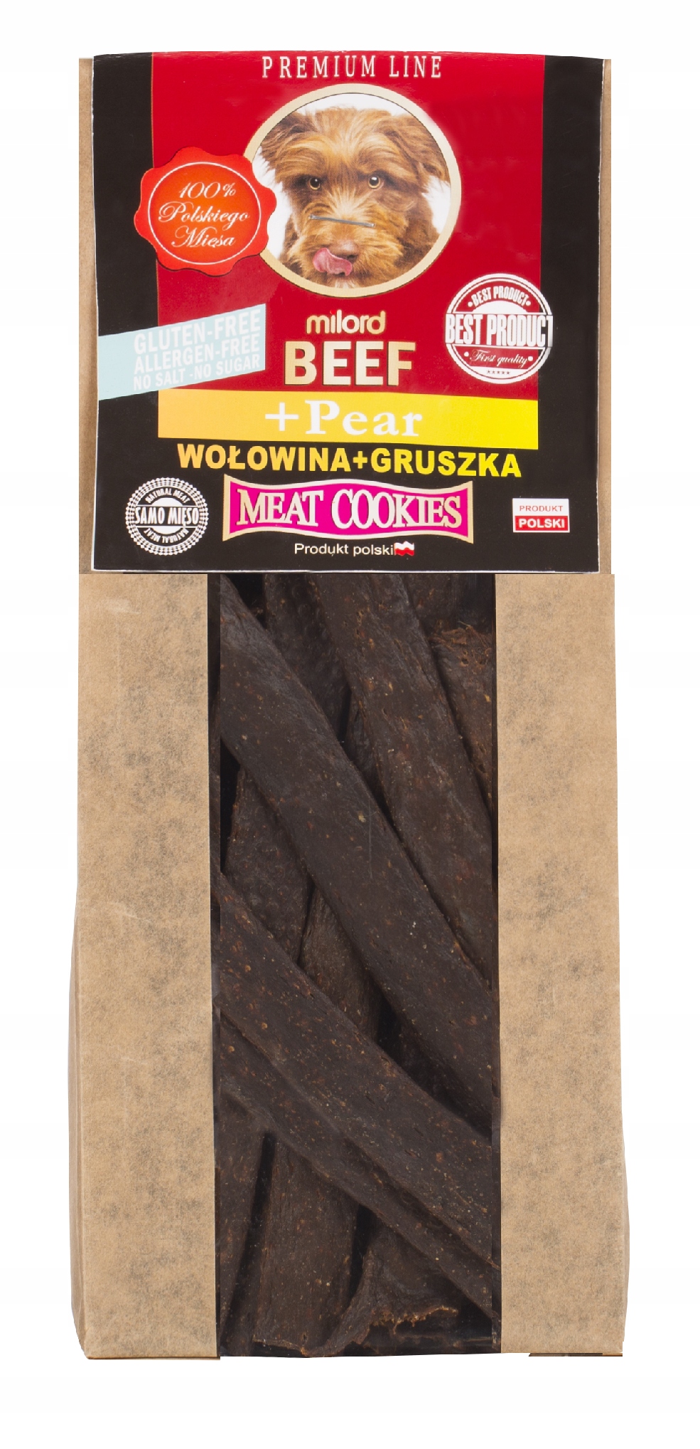 Ciastka dla psa z wołowiną i gruszką – Naturalny przysmak dla Twojego pupila*