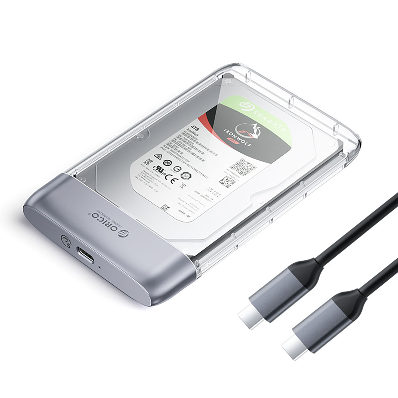 Orico TX25C3 – transparentna obudowa
