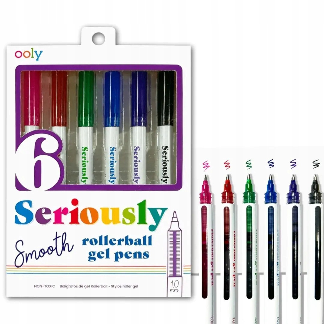 Kulkowe Seriously Smooth 6 kolorów – Płynne pisanie w każdym stylu