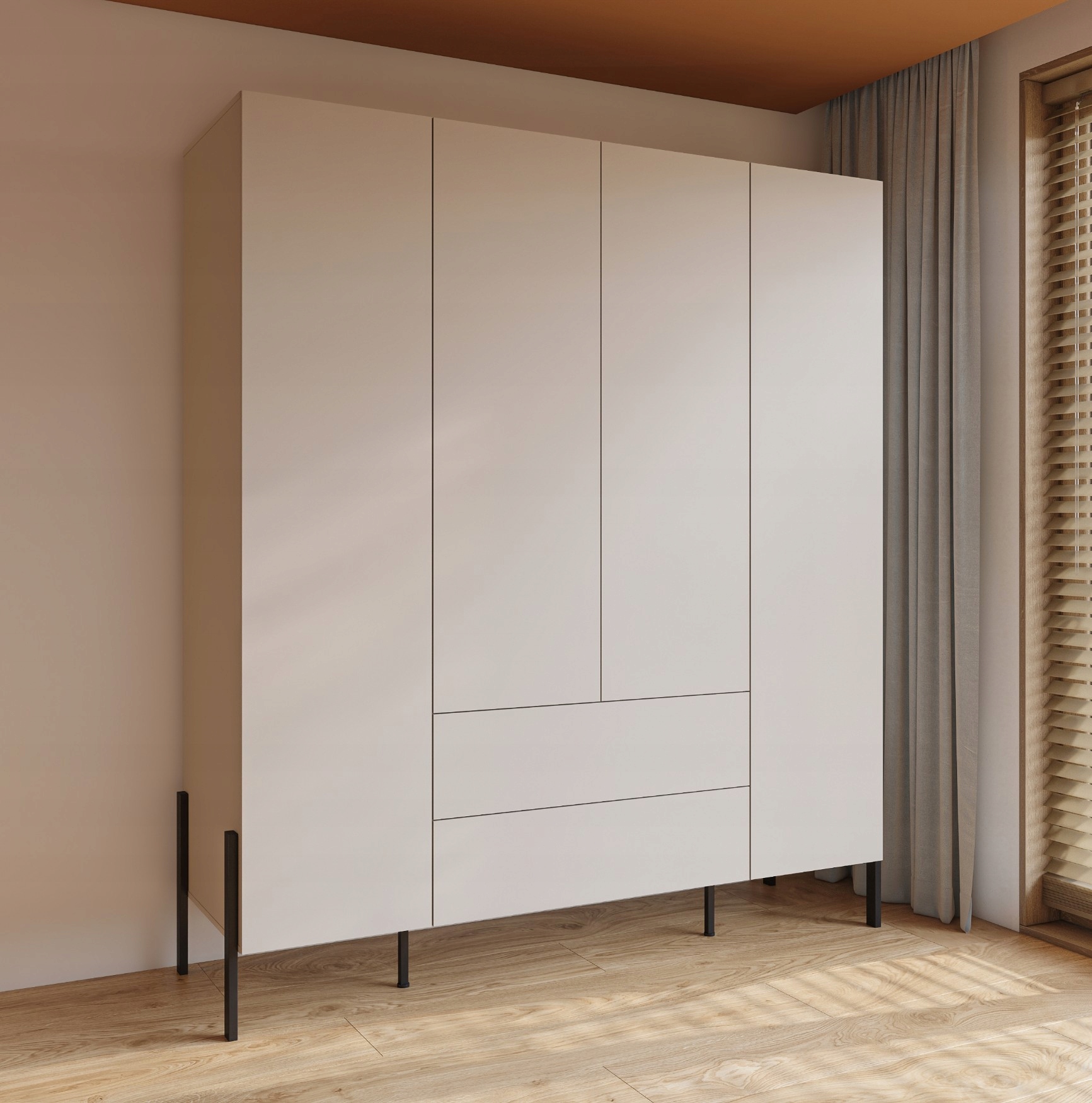 Wygodne szuflady na drobne elementy garderoby