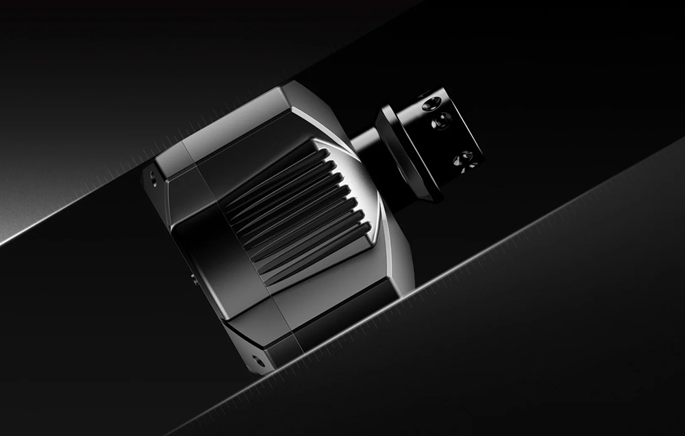 Widok z boku na element bazy.