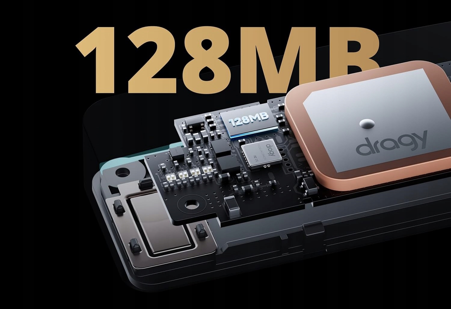 Rozszerzona pamięć 128 MB do długotrwałego nagrywania