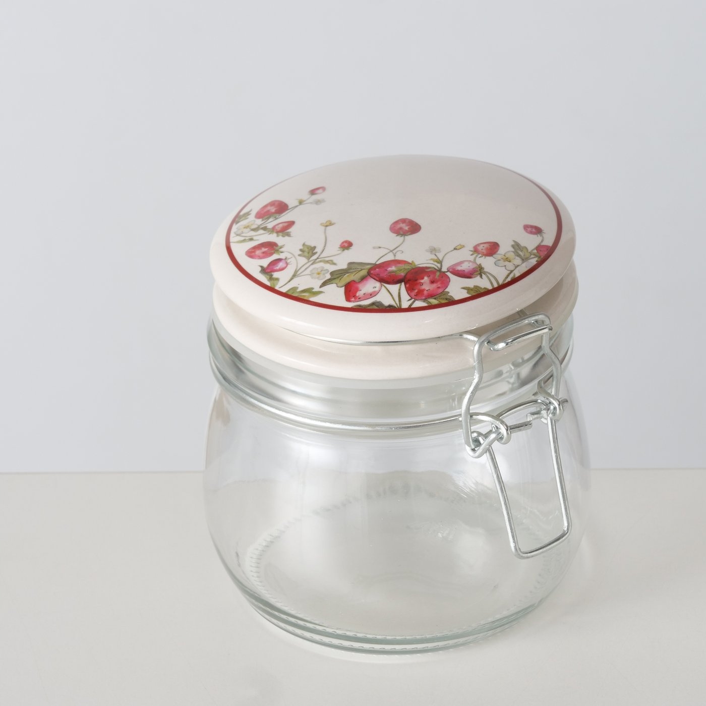 Słoik kuchenny dekoracyjny z pokrywką EMILY, 450 ml – Idealne rozwiązanie do przechowywania