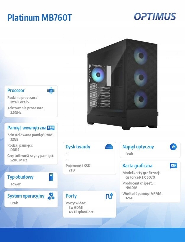 Idealny do biura – Komputer OPTIMUS Platinum dla profesjonalistów