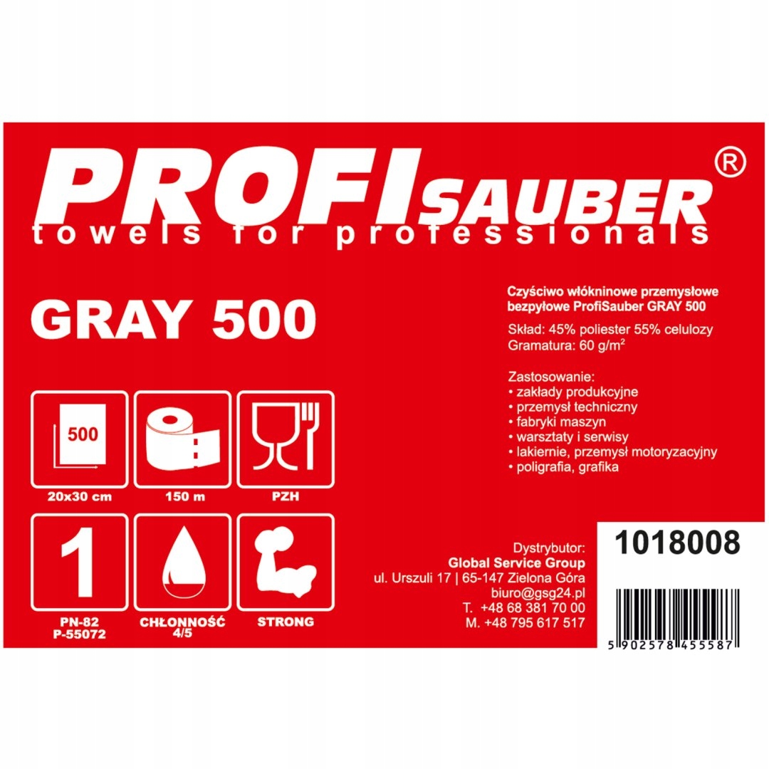 Cechy i zalety czyściwa ProfiSauber GRAY 500