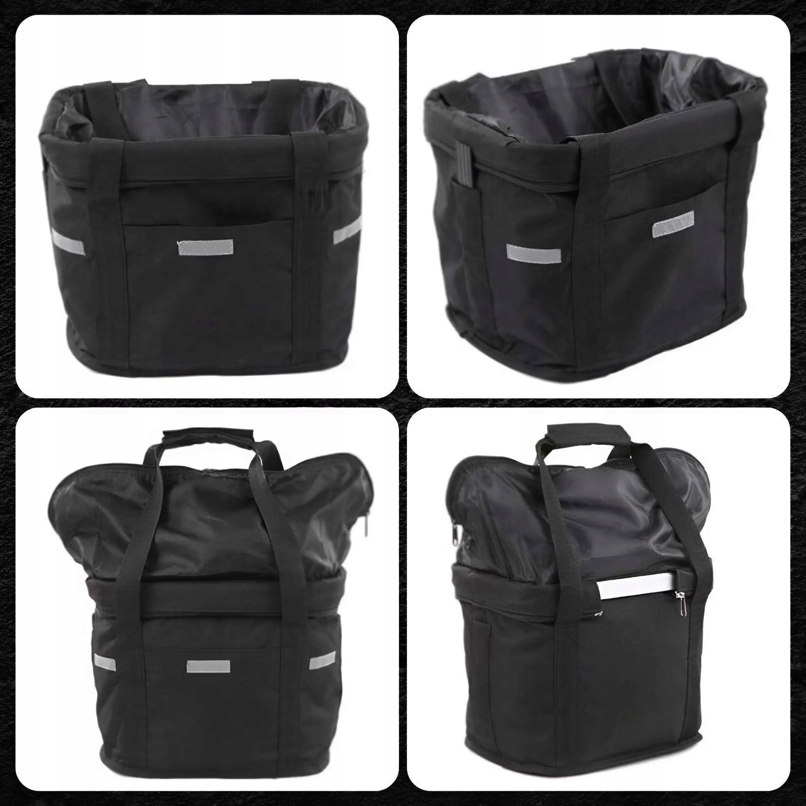 Elegancki i stylowy design kosza rowerowego
