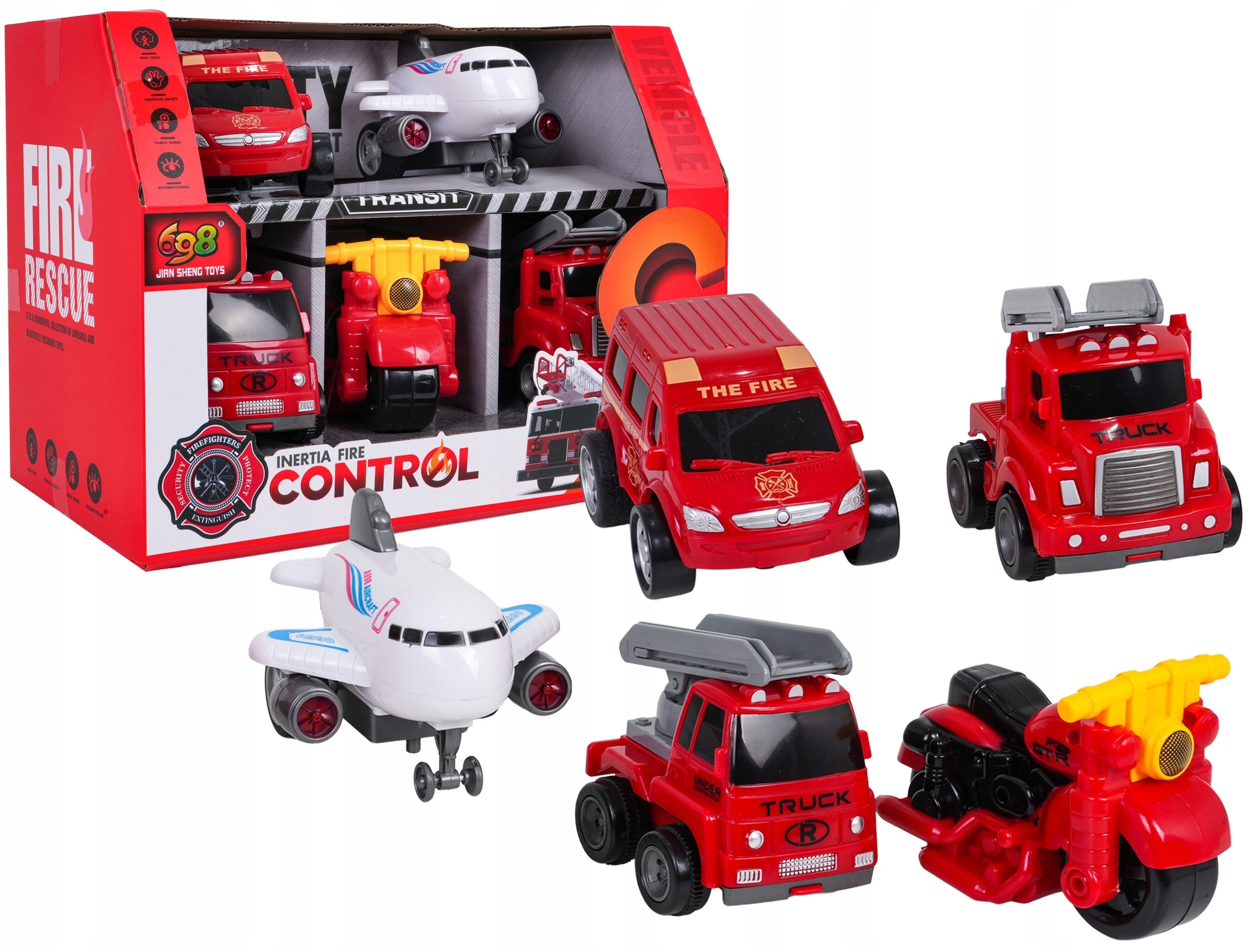 Zestaw Pojazdów Straż Pożarna 1:36 – Idealna zabawa dla małych bohaterów