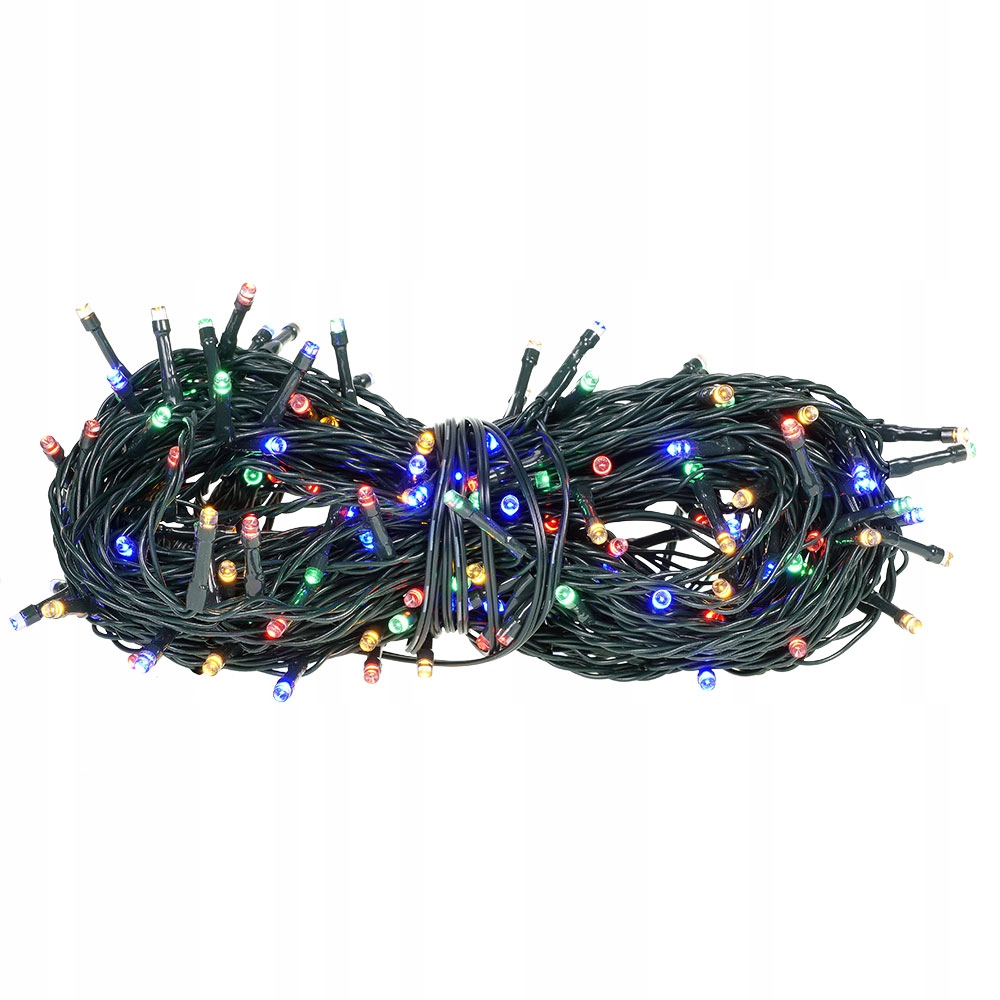 Energooszczędne lampki LED* – 200 diod w kolorowym zestawie