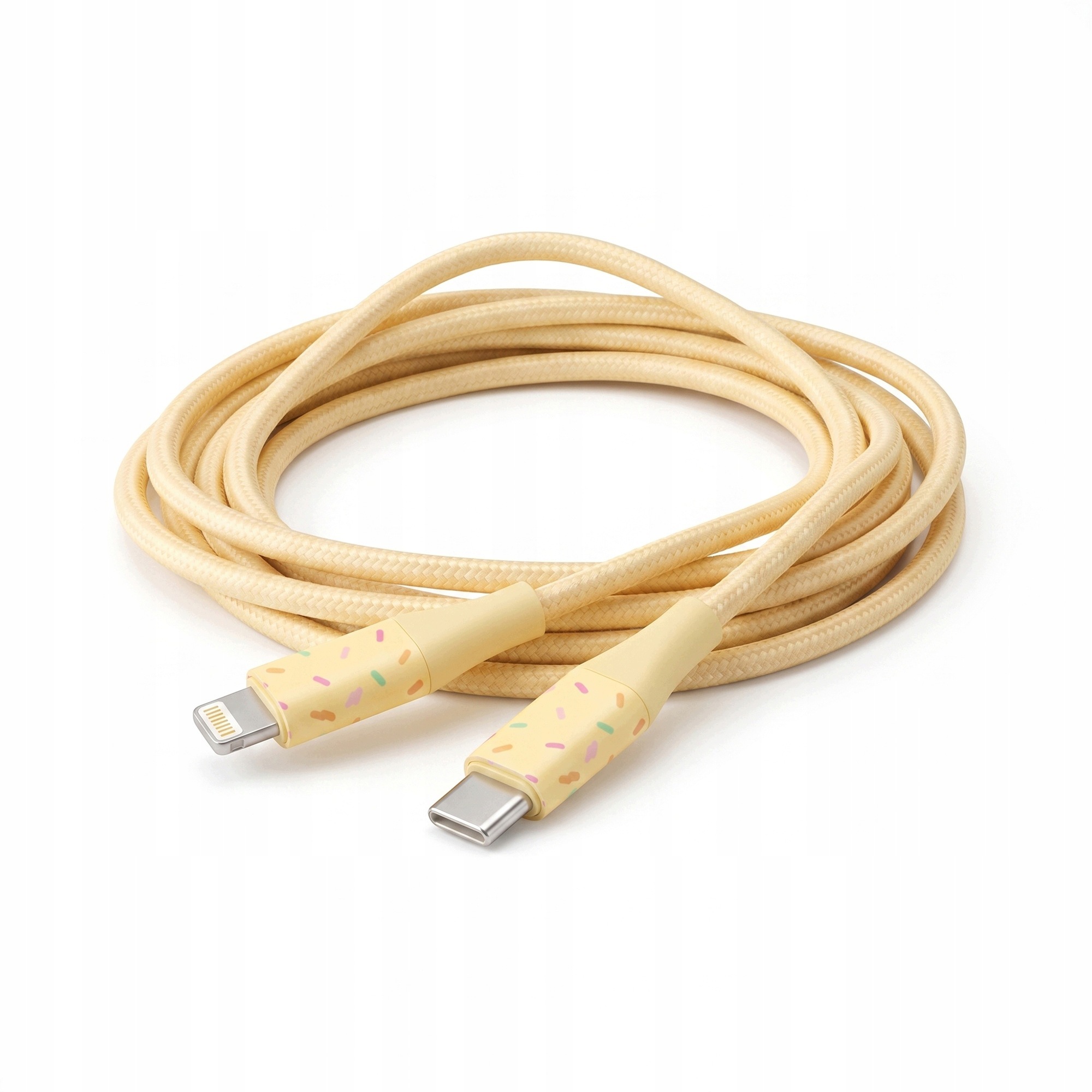 Wyjątkowy design i kolor – Pastelowy żółty kabel