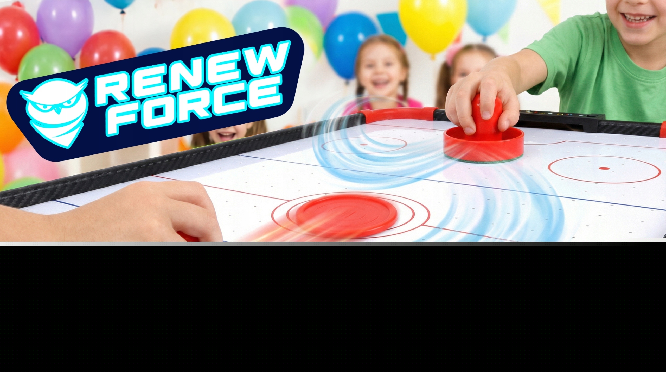 CYMBERGAJ STÓŁ do GRY AIR HOCKEY POWIETRZNY HOKEJ DLA DZIECI – Idealna zabawa dla całej rodziny
