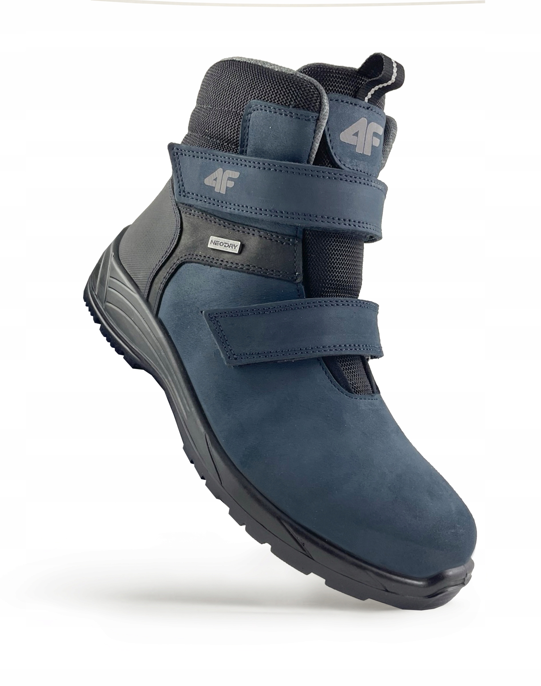 Buty dziecięce 4F Zimowe na Rzepy Trekking Neodry JOBMW252 31S Granat – Idealne na zimowe przygody