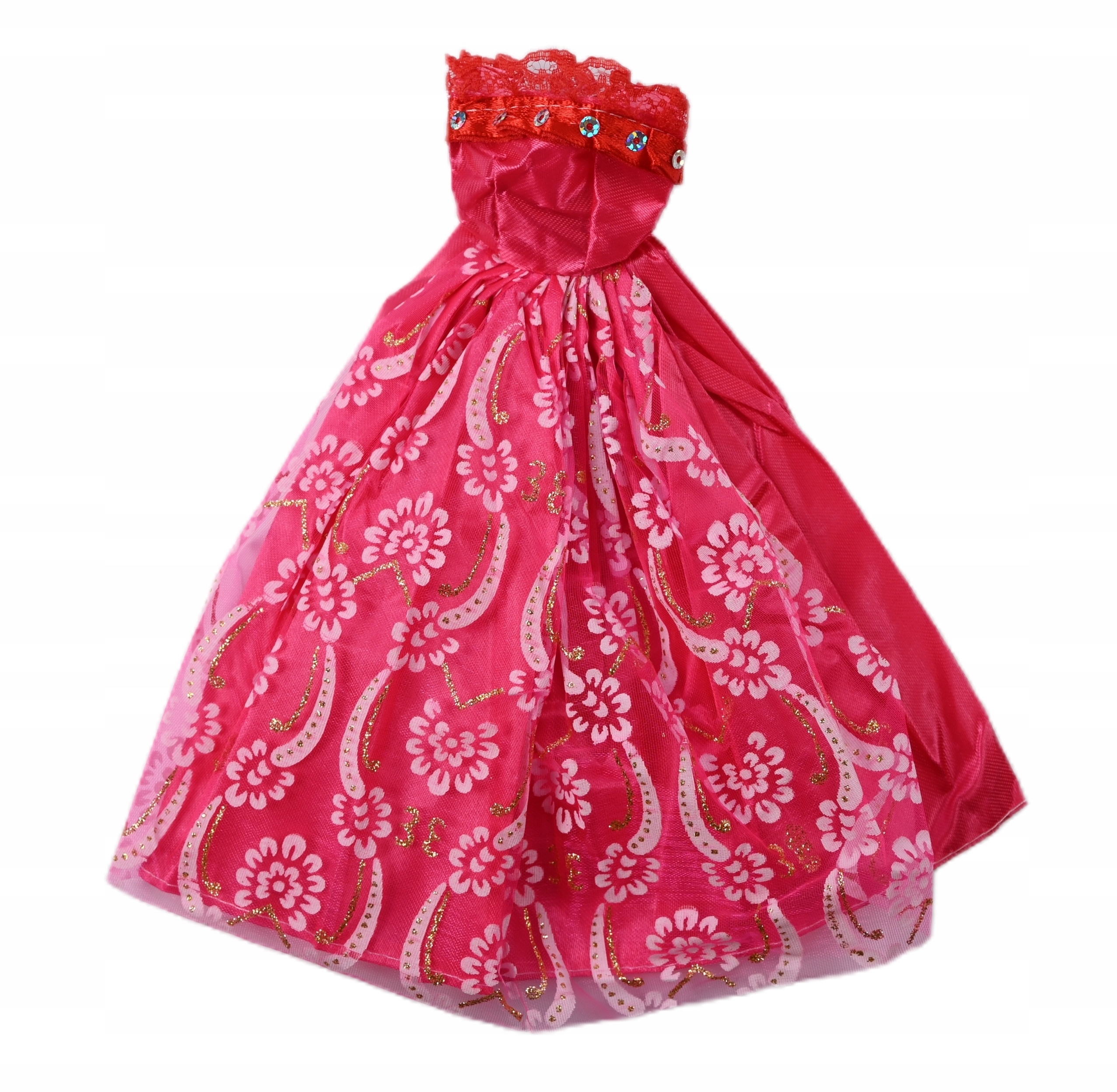 Ubranko dla lalki – Sukienka Barbie w różnych kolorach