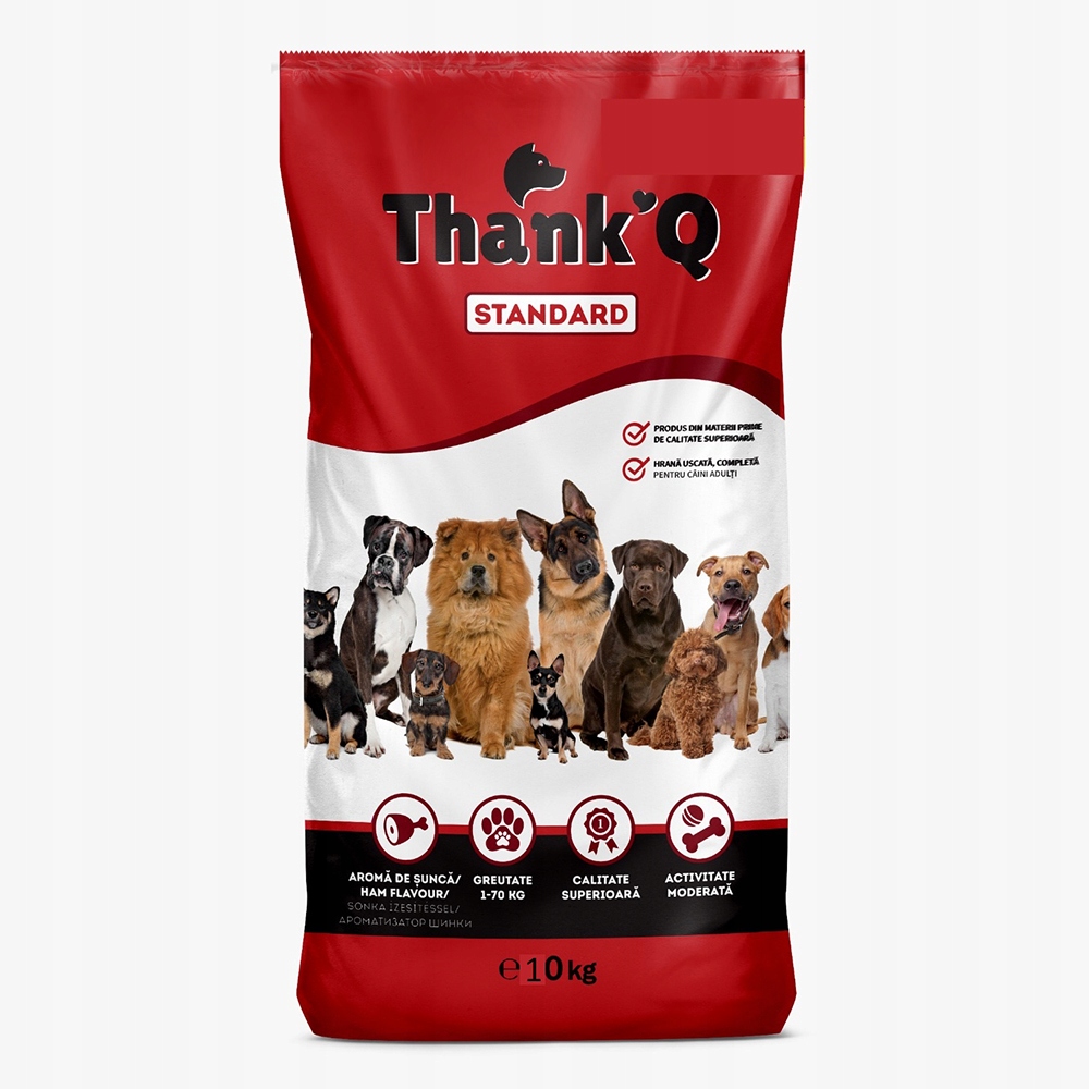 THANK'Q STANDARD – Karma dla psa o smaku szynki 10 kg