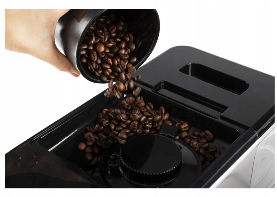 Wbudowany młynek – Świeżo mielona kawa na wyciągnięcie ręki