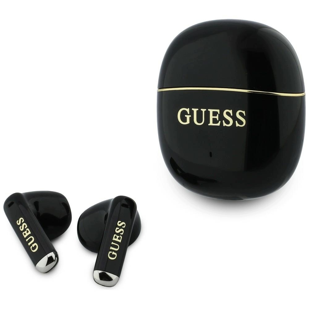 Słuchawki TWS Glossy Gold Line Classic czarny – Elegancja i nowoczesność w Twoich uszach