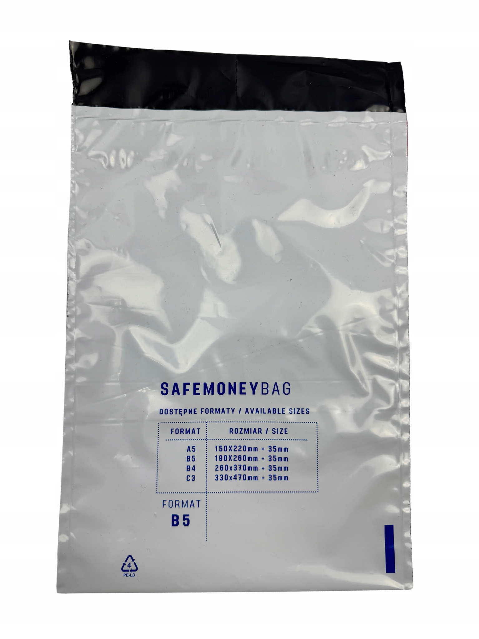 SAFEMONEYBAG Koperty bezpiecznie depozytowe biały B5 190mmx260mm+35mm – Bezpieczne przechowywanie wartości