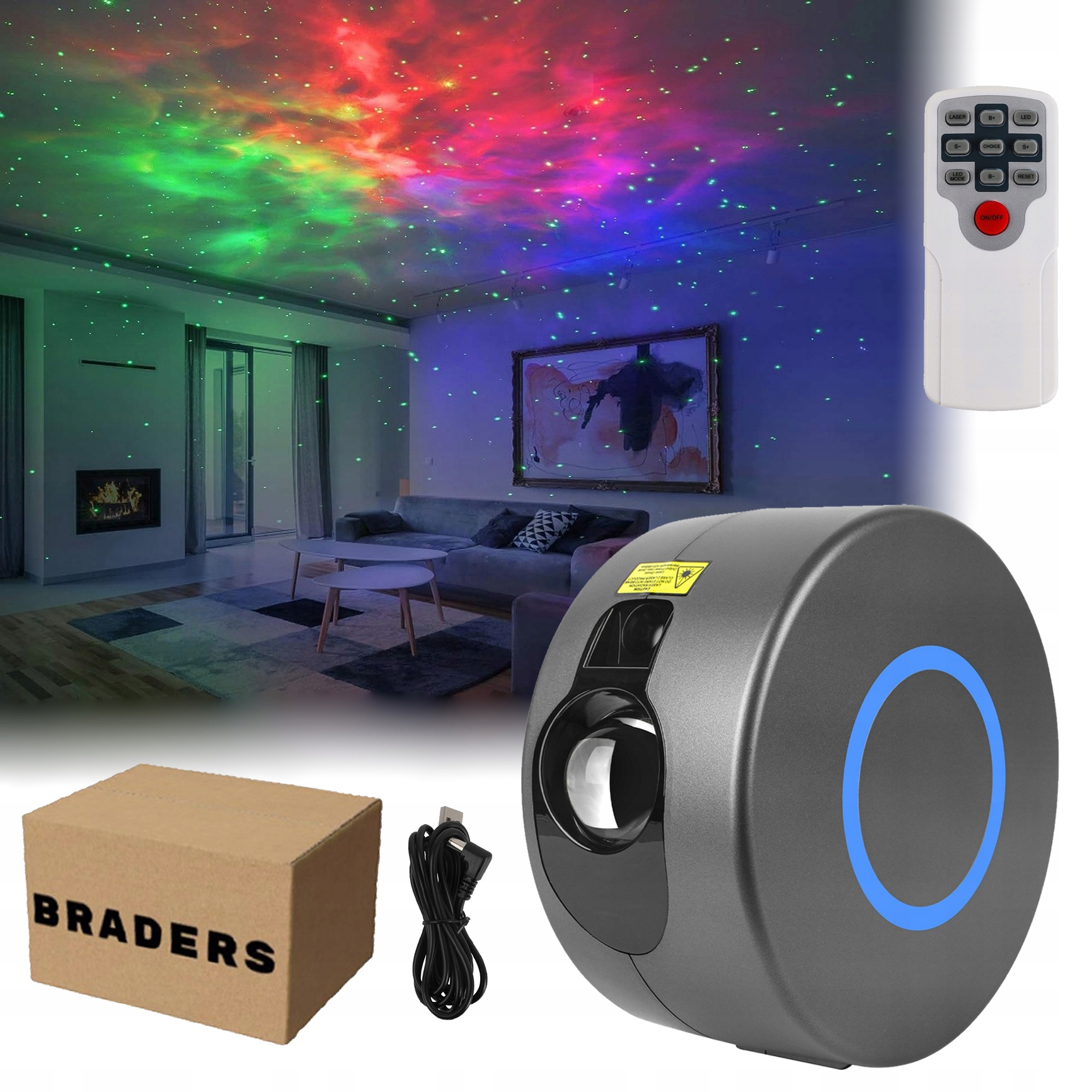 Galaktyczny Projektor Gwiazd 3D LED Planetarium – Stwórz magiczną atmosferę w swoim domu