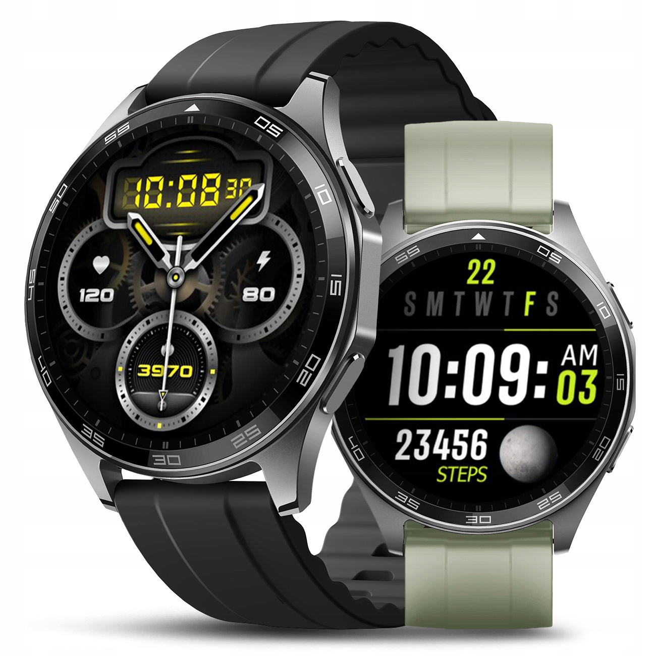 Smartwatch Męski - Wodoodporny Pływanie Rozmowy Smart Watch 2 paski Menu PL – Twój idealny towarzysz aktywności