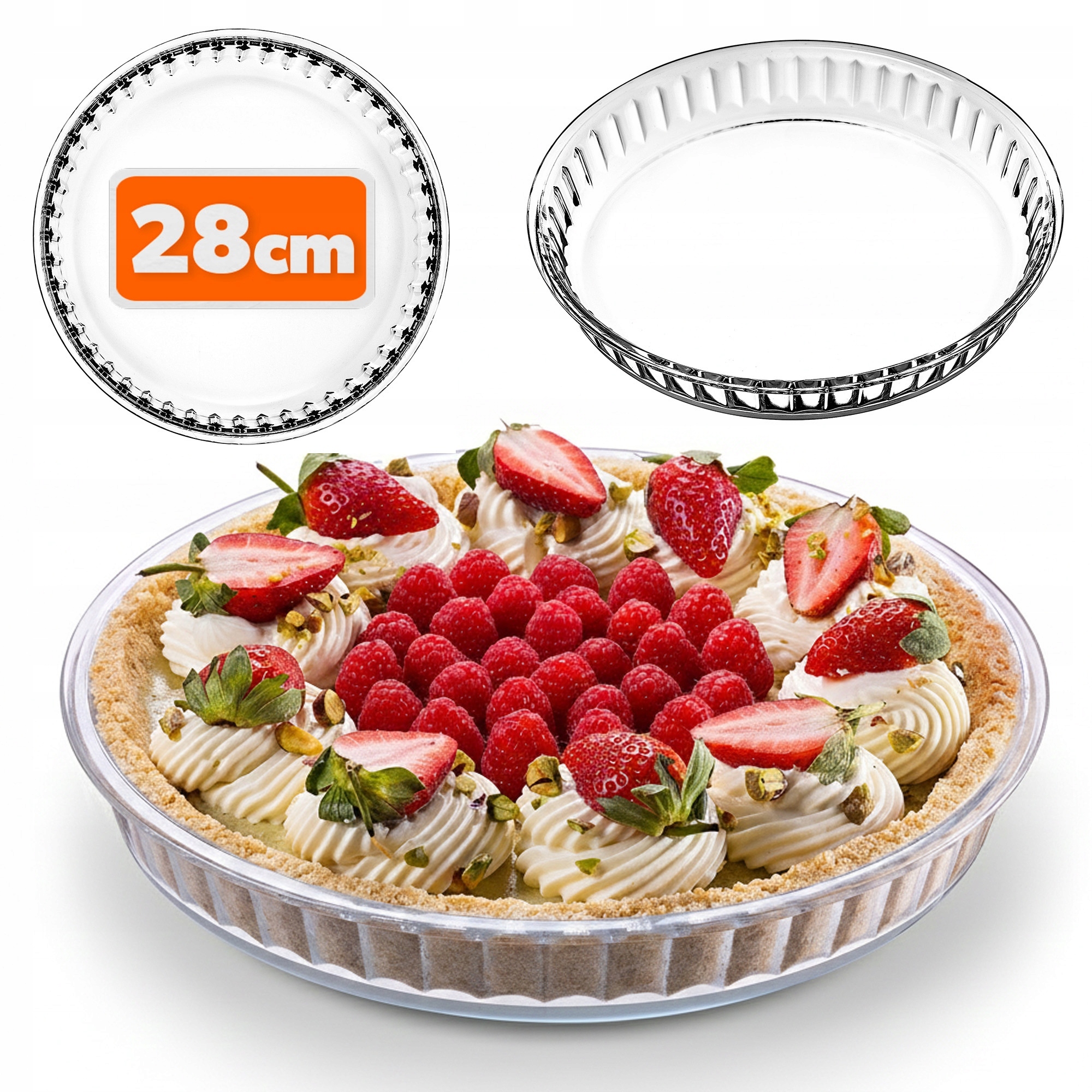 KADAX FORMA DO TARTY PIECZENIA ŻAROODPORNA 27cm – Idealne naczynie do wypieków