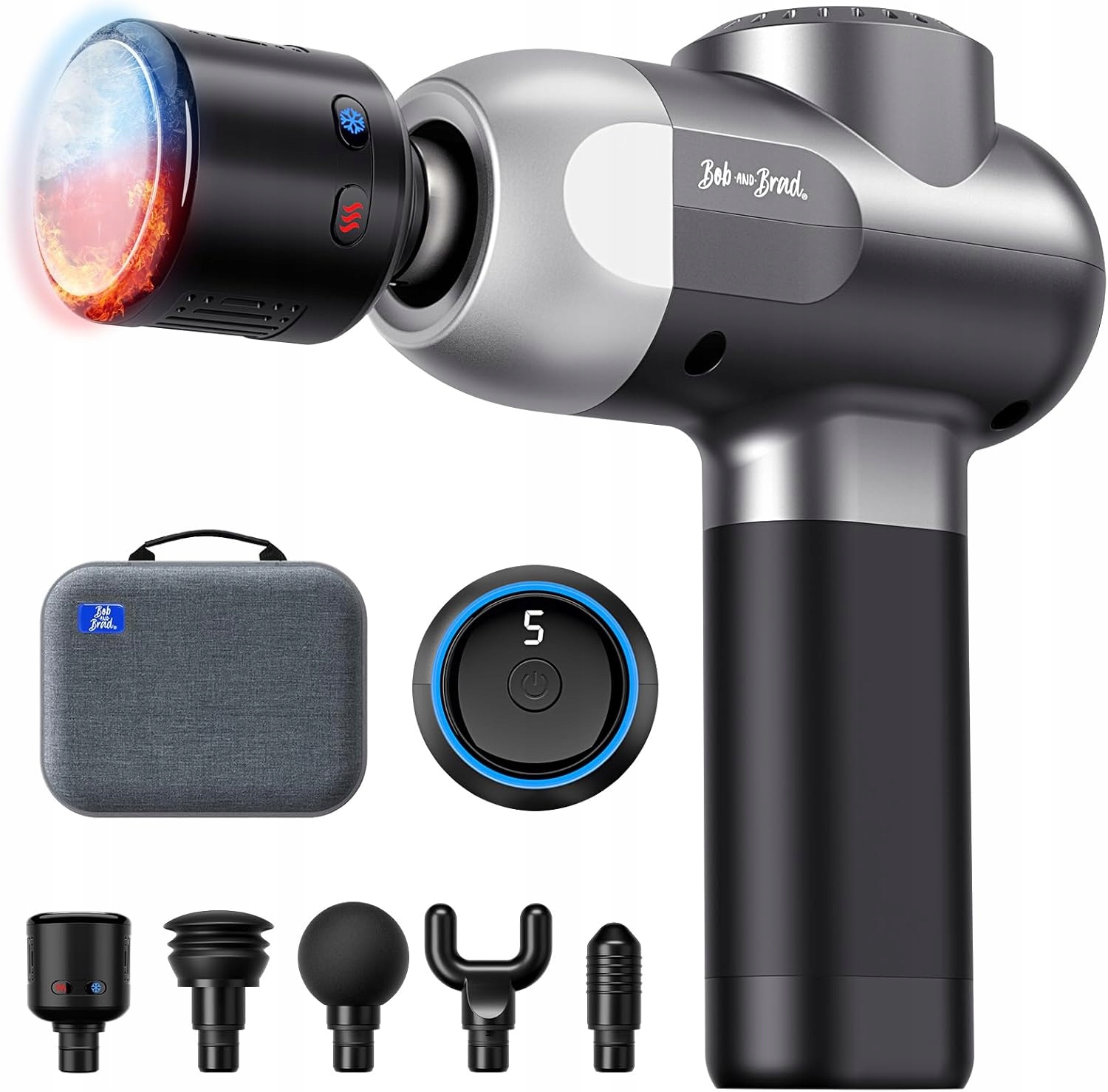 BOB AND BRAD C2 Pro – Pistolet do masażu z terapią ciepłem i zimnem