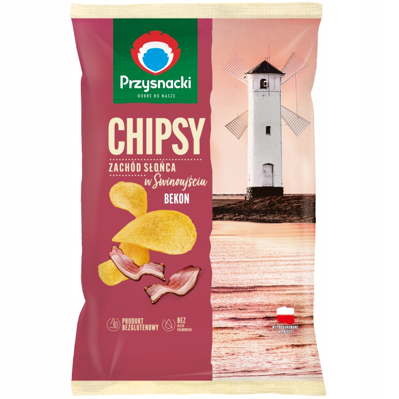Przysnacki Chipsy bekon 130 g – Doskonała przekąska o smaku bekonowym